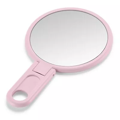 3  Compact Mirror With Adjustable Handle Mini Folding Mirror For Makeup Pink ... • $10.86