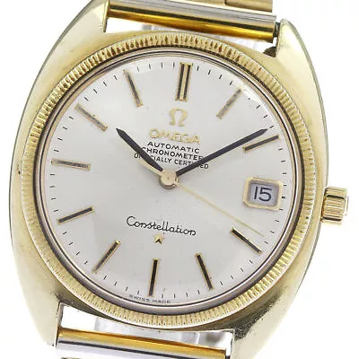 OMEGA Constellation CD168.027 Cal.564 YG Bezel Silver Dial AT Men's_793472 • $1415.11