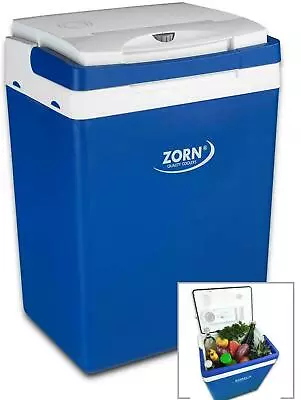 Zorn Electric Coolbox Cooler 30L 12V & 230V AC Mains Plug Camping Picnic Car • £79.95