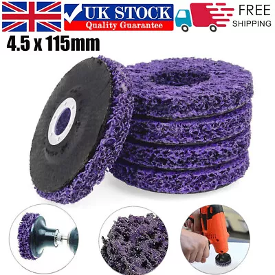 5x115mm Poly Strip Disc Abrasive Wheel Paint Rust Clean Removal For Angle Grinde • £12.49