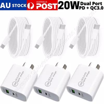 $37.85 • Buy 20W USB Type-C Wall Adapter Fast Charger PD Power For IPhone 14 13 12 Pro X IPad