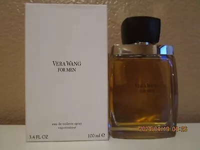 VERA WANG FOR MEN 3.4 Oz 100 Ml EDT SPRAY NIB NO CELLO DISCONTINUED RARE • $179