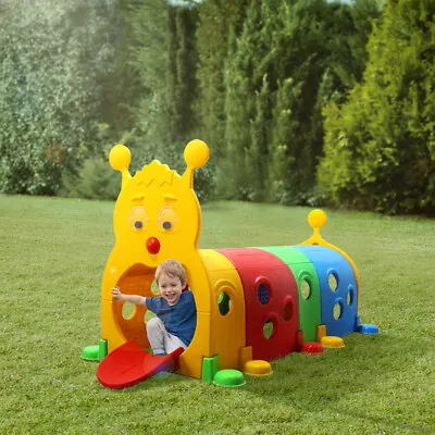 Kids Play Tunnel Tent ToddlersColorful Pop Up Crawl Tunnel Toy Baby Play Tent • £8.95