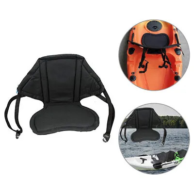 Padded Canoe Back Sit On Kayak Seat Canoe Backrest Cushion Adjustable Kayak Seat • £13.10