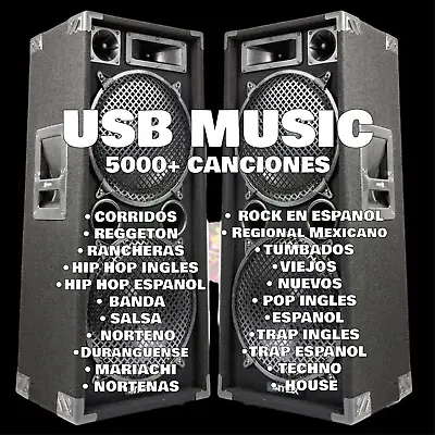 Memoria USB Con Musica 5000 Canciones Songs USB 3.0 MP3 • $70