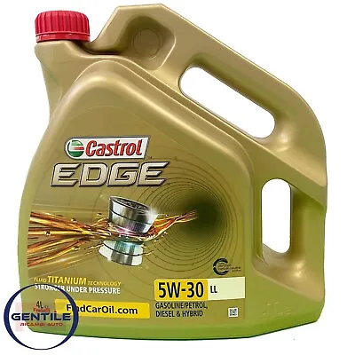 Engine Oil Castrol Edge 5W30 Jerrycan 4 L Servicing BMW LL04 Longlife • $206.51