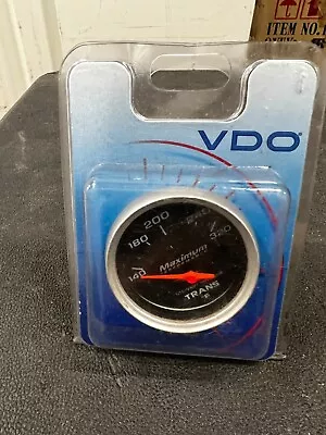 Vision Black 400 F Water Temperature Gauge With VDO Sender And US Thread Adapter • $49