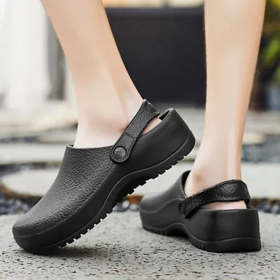  Mens Garden Work Kitchen Hospital Gents Beach Non Slip Clogs Shoes 6 Sizes • £8.99