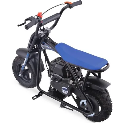 MotoTec Bandit 52cc 2-Stroke Kids Gas Mini Bike Blue • $469.99
