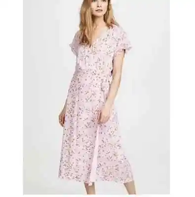 JOIE NWT $348 Bethwyn D Floral Lined True Wrap Dress In Fleur D-Isle Size XL • $50.99