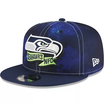 £17.50 • Buy New Era Seattle Seahawks NFL 2022 Sideline Ink 9FIFTY Baseball Cap - Blue