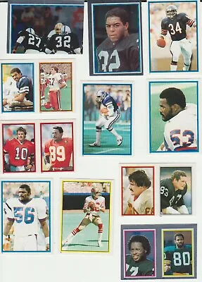 1984 Topps Football Stickers SET BREAK Singles - Stars Commons Hall Of Famers • $0.99