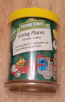 Sesame Street Going Places 8 Cookie Cutters Vintage 1990 Wilton Big Bird Elmo • $13.99
