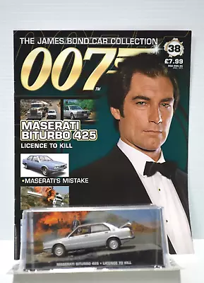 James Bond Car Collection #38 Maserati BiTurbo 425 Licence To Kill 1:43 NIB • $34