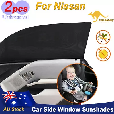 2pcs Car Window Sun Shades For Baby/Pets Privacy Sunshades Breathable For Nissan • $16.95