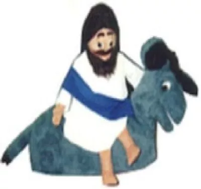 Jesus On Donkey Puppet Set For Palm Sunday Ministry • $189.95