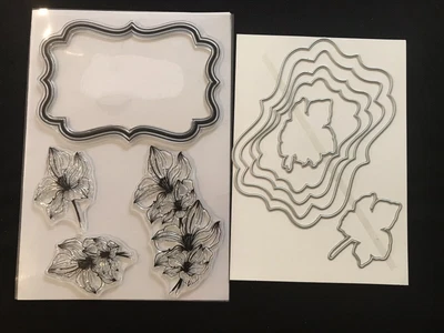 £4.99 • Buy Stamps By Me Clear Stamp Die Set, Artistic Mounts Floral Flowers Frame 6 Nesting