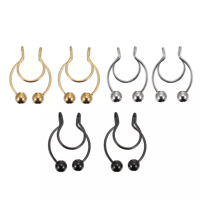  6 Pcs Nose Clip Jewelry Body Non-pierced False Close-fitting Rings Fine • $7.59