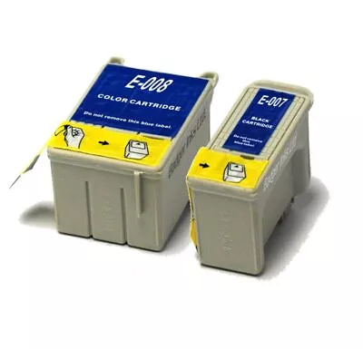 £13.98 • Buy Black & Colour Compatible (non-OEM) Ink Cartridges To Replace T007 & T008