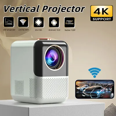 $167.99 • Buy Portable Mini HD 4K 5G Wifi Video Projector Android Bluetooth Movie Home Theater