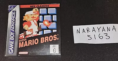 Super Mario Bros. NES Classics Gameboy Advance GBA - Aust Release CIB  • $33.68