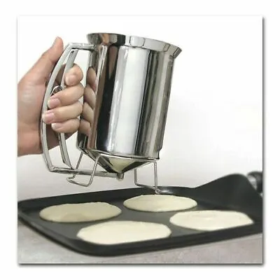 Pancake Batter Dispenser - Stainless Steel -Holds 3 Cups Of Batter - Chef Buddy™ • $19.99