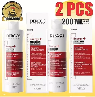 Vichy Dercos Energizing Anti-Hair Loss Shampoo X 2 Units X 200 Ml • $119