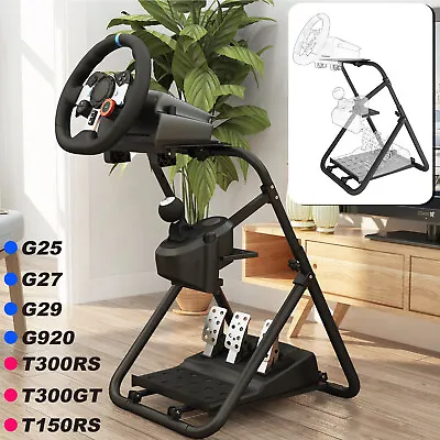 Racing Simulator Steering Wheel Foldable Stand Fr Logitech G920G27G29G25G923 • £65.19
