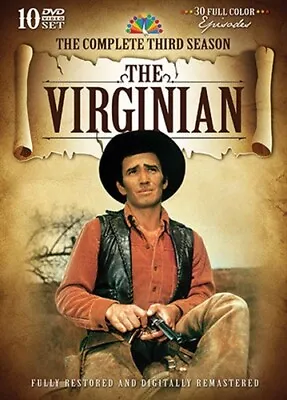 THE VIRGINIAN TV SERIES COMPLETE SEASON THREE 3 New Sealed 11 DVD Set • $40.32