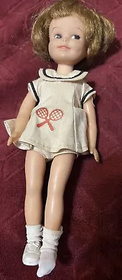Vintage 1960s Penny Brite Doll With Tennis Outfit • $11.99