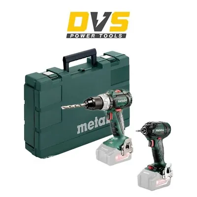 Metabo SB 18 LT BL Combi Drill + SSD 18 LTX 200 BL Impact Driver In Plastic Case • £209.95