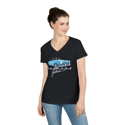 $22.99 • Buy Ladies' V-Neck VW Volkswagen Karmann Ghia Cabriolet Convertible T-Shirt S - 2XL