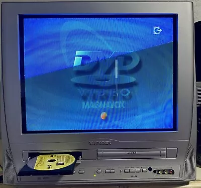 Magnavox MWC20T6 20  CRT TV DVD Player Retro Gaming Television Flat Screen • $199