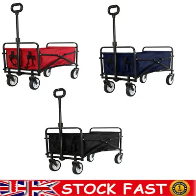 3-Color Heavy Duty Foldable Garden Supermarket Outdoor Trolley Folding UK • £38.99