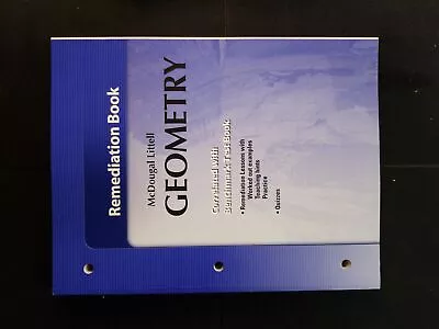 Holt McDougal Larson Geometry: Remediation Book • $6.90