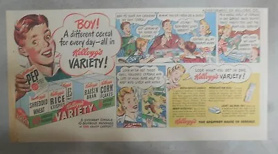 Kellogg's Cereal Ad: Kellogg's Variety Pack From 1946 Size: 7.5 X 15 Inches • $15