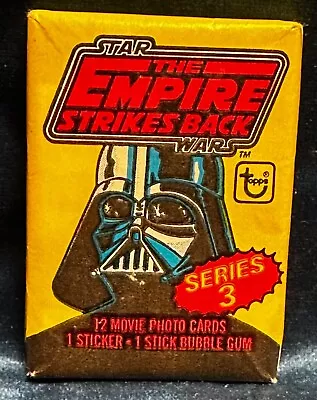 👀 1980 Topps Star Wars EMPIRE STRIKES BACK Sealed Wax Pack Series 3 👀 • $14.99