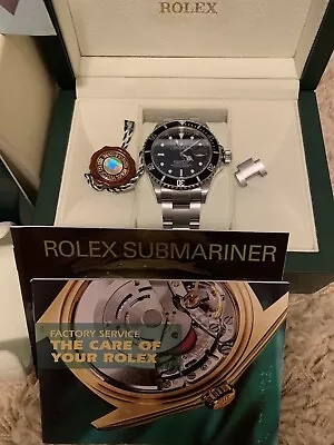 Rolex Submariner Men's Black Watch - 16610 • $7500