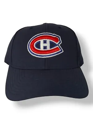 NHL Rebook Montreal Canadiens Hockey Hat Mens Navy Blue Adjustable Strap OSFA • $21.99