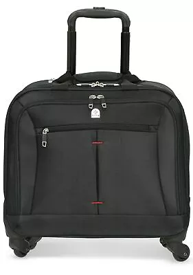 Tassia Business Laptop Roller Case Large Storage Area 4 Wheel Spinner Trolley • $110.14