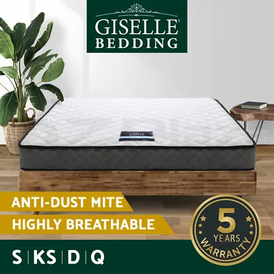 $162.95 • Buy Giselle Mattress QUEEN KING SINGLE DOUBLE Bed Mattresses Spring Firm Foam 16cm