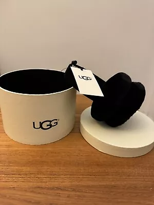 UGG Women's Genuine Dyed Shearling EarMuffs Black O/S • $49.99