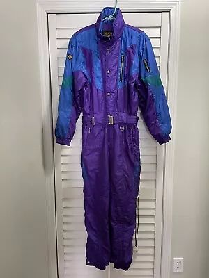 DESCENTE Vintage 80/90s Ski Suit Snowsuit One Piece Mens Small • $140