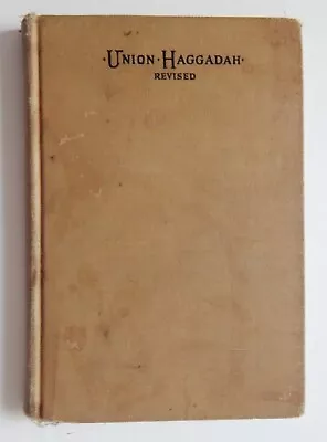 1923 Union Haggadah Revised Book Home Service For Passover Hebrew English Seder • $7.99