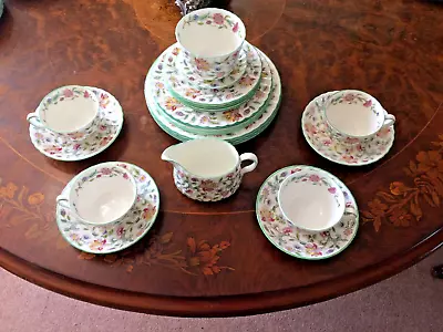 Haddon Hall Minton Bone China Tea Set - 23 Piece • £125