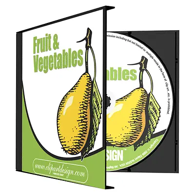 Fruit + Vegetables Clipart-vinyl Cutter Plotter Images-eps Vector Clip Art Cd • $24.72