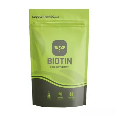 Biotin 12000mcg 360 High Strength Tablets Vegan Hair Loss Skin Vitamin B7 • £7.99