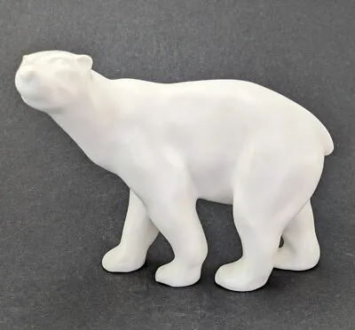 Vintage Villeroy Boch Polar Bear 669 Matte Glaze White Ceramic Figure • $175