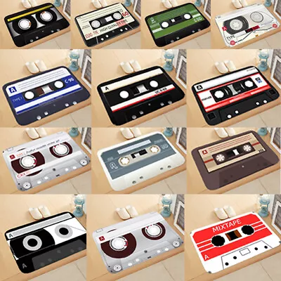 Retro Cassette Music Tape Floor Mat Multiple Choice Funny Entrance DoorATWR • $6.60