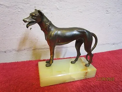 Vintage Brass/Bronze? Greyhound Dog Award Statue Trophy Detailed Free Shipping • $36.99